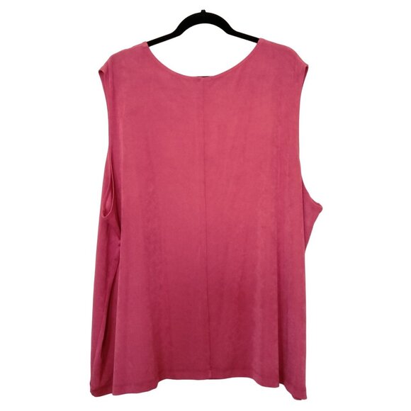Vikki Vi Womens Sleeveless Pink Tank Top Size 4X - Picture 4 of 7